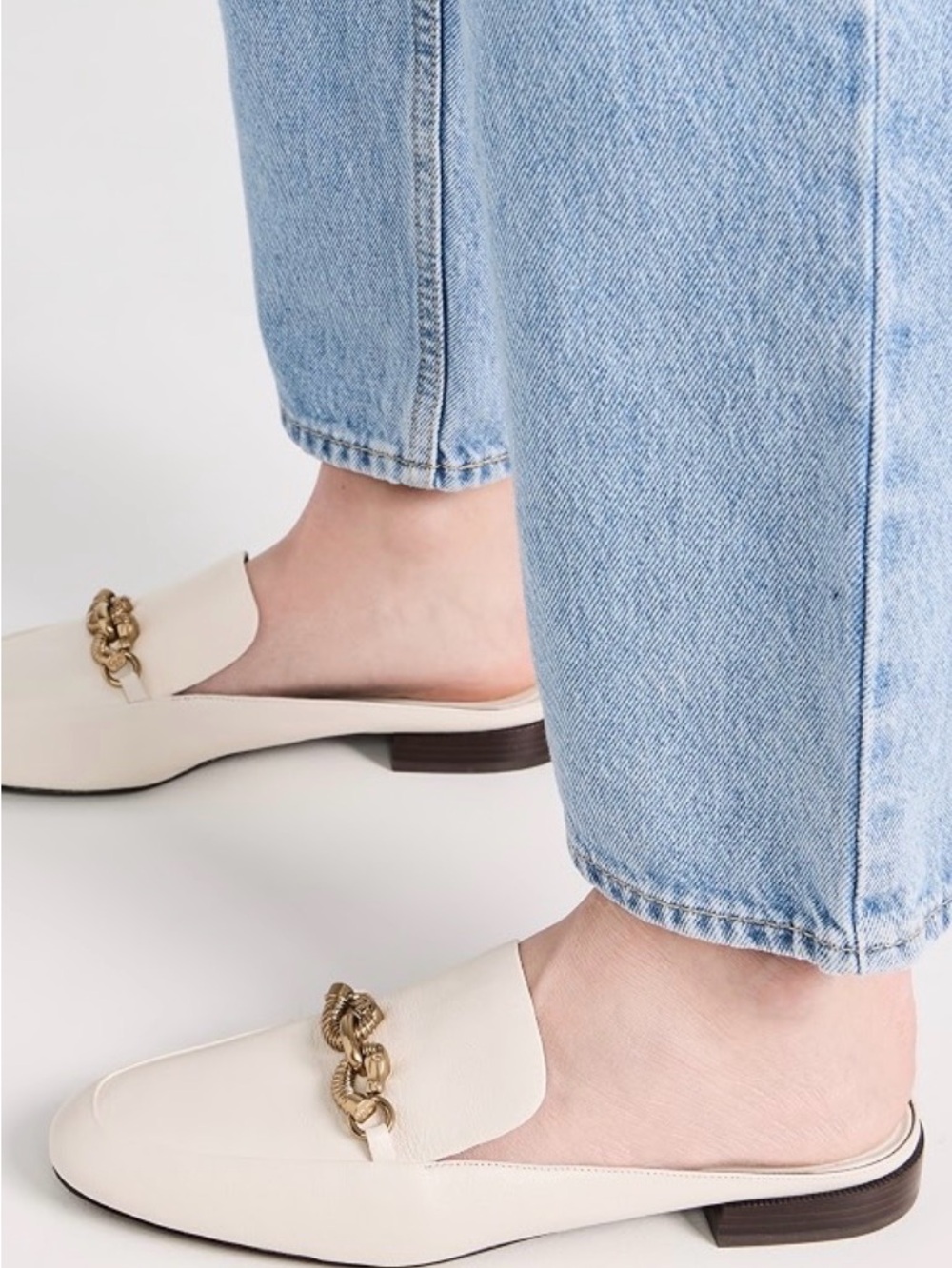 Tory Burch Jessa Mule in Cream sz 7